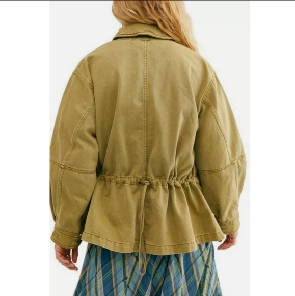 Free People Women's Army Military Jacket Sz,M - Picture 4 of 12